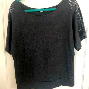 Espresso Gray Dress Shirt with Rhinestones -XL